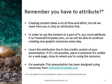 Modèle PowerPoint de aerial view of sea waves and fantastic rocky coast, Diapositive 3, 16354, Nature / Environnement — PoweredTemplate.com