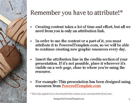 Templat PowerPoint Milk Chocolate Popsicles, Slide 3, 16355, Food & Beverage — PoweredTemplate.com