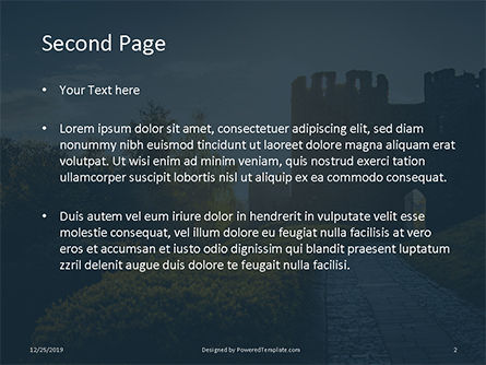 Medieval fortress Kostenlose PowerPoint Vorlage, Folie 2, 16356, Bauwesen — PoweredTemplate.com
