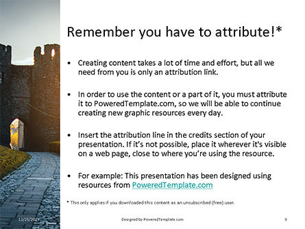 Modèle PowerPoint gratuit de medieval fortress, Diapositive 3, 16356, Construction — PoweredTemplate.com