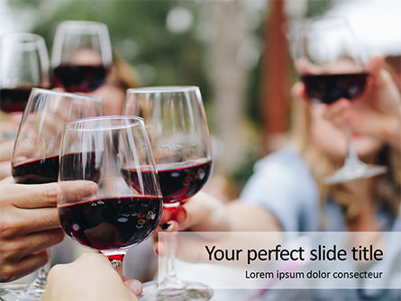 Wine and Food Festival Presentation, PowerPoint Template, 16357, Food & Beverage — PoweredTemplate.com