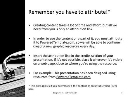 aluminium briefcase - PowerPointテンプレート, スライド 3, 16371, ビジネスコンセプト — PoweredTemplate.com