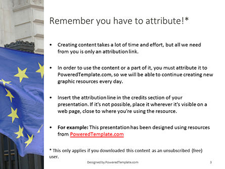 Plantilla de PowerPoint gratis - european union flag flying on downing street, Diapositiva 3, 16374, General — PoweredTemplate.com