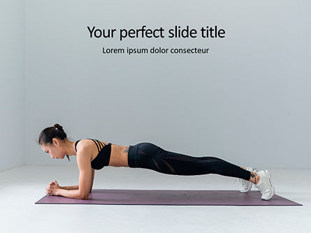 Isometric Core Strength Exercise Presentation, PowerPoint Template, 16375, Sports — PoweredTemplate.com