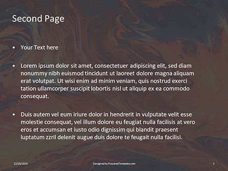 Templat PowerPoint Gratis Gray And Orange Abstract Painting, Slide 2, 16378, Abstrak/Tekstur — PoweredTemplate.com