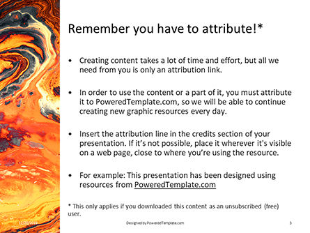 Templat PowerPoint Gratis Gray And Orange Abstract Painting, Slide 3, 16378, Abstrak/Tekstur — PoweredTemplate.com