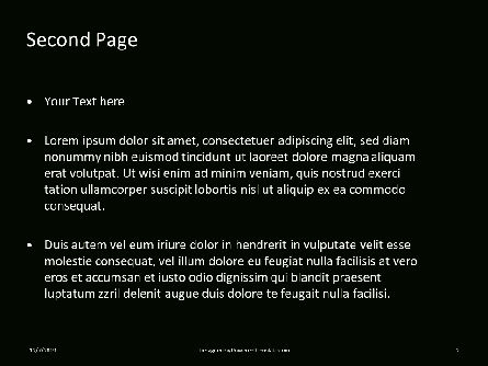 Templat PowerPoint Gratis Green Nebulae, Slide 2, 16379, Abstrak/Tekstur — PoweredTemplate.com