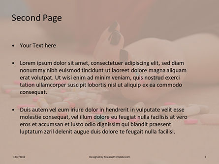 Modello PowerPoint - Hand with pills on floor, Slide 2, 16383, Persone — PoweredTemplate.com