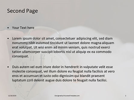 Modello PowerPoint Gratis - Hand under blanket reaching out for alarm clock, Slide 2, 16385, Persone — PoweredTemplate.com