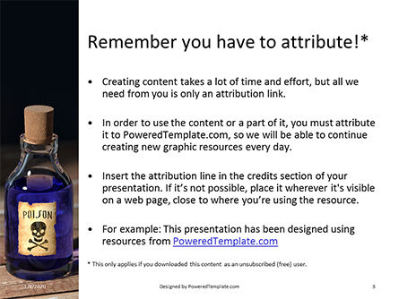 Small Bottle of Poison Presentation, Slide 3, 16394, Technology and Science — PoweredTemplate.com