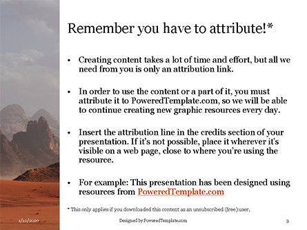 Templat PowerPoint Gratis Red Mountains Under White Clouds, Slide 3, 16398, Alam & Lingkungan — PoweredTemplate.com