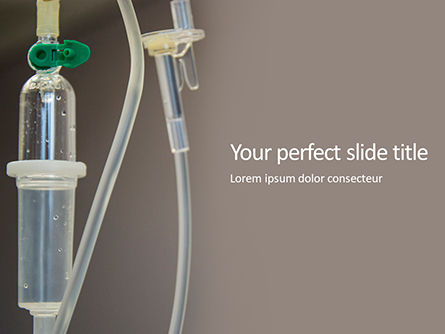 Intravenous Therapy Presentation, Free PowerPoint Template, 16405, Medical — PoweredTemplate.com