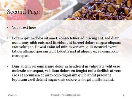 Modello PowerPoint Gratis - Cooked desserts, Slide 2, 16408, Food & Beverage — PoweredTemplate.com