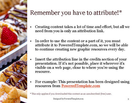 Modèle PowerPoint gratuit de cooked desserts, Diapositive 3, 16408, Food & Beverage — PoweredTemplate.com