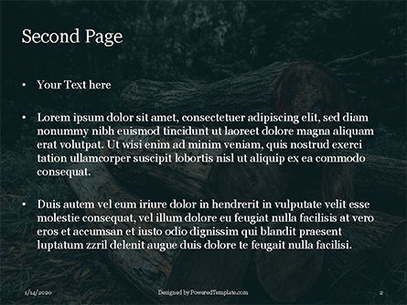 Pile Of Wood Logs PowerPoint Template, Dia 2, 16409, Carrière/Industrie — PoweredTemplate.com