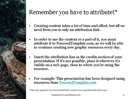 Modèle PowerPoint de pile of wood logs, Diapositive 3, 16409, Carrière / Industrie — PoweredTemplate.com