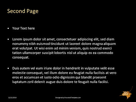 Templat PowerPoint Yellow Wet Leaf On Asphalt, Slide 2, 16414, Alam & Lingkungan — PoweredTemplate.com