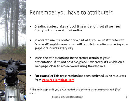 Modello PowerPoint - View from bikers eyes, Slide 3, 16428, Sport — PoweredTemplate.com