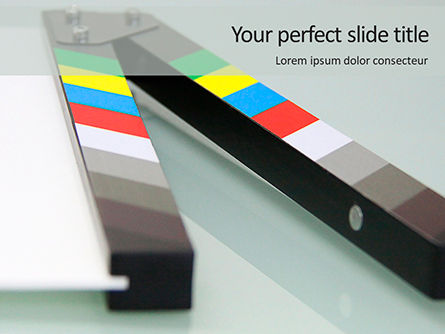 Film Making Clapperboard Closeup Presentation, Free PowerPoint Template, 16432, Art & Entertainment — PoweredTemplate.com