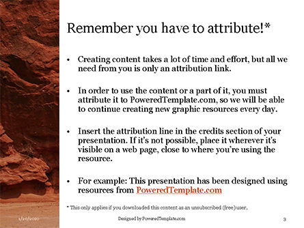 Red martian landscape PowerPoint Vorlage, Folie 3, 16441, Natur & Umwelt — PoweredTemplate.com