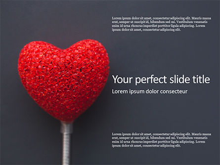 Big Red Heart Presentation, Free PowerPoint Template, 16445, Holiday/Special Occasion — PoweredTemplate.com