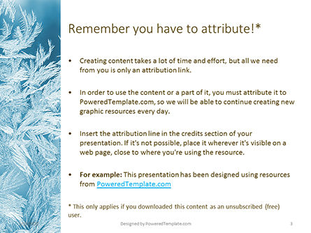 magical frost ornaments - PowerPointテンプレート, スライド 3, 16453, 自然＆環境 — PoweredTemplate.com