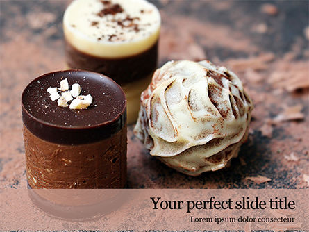 파워포인트 템플릿 - chocolate candies, 파워 포인트 템플릿, 16455, Food & Beverage — PoweredTemplate.com