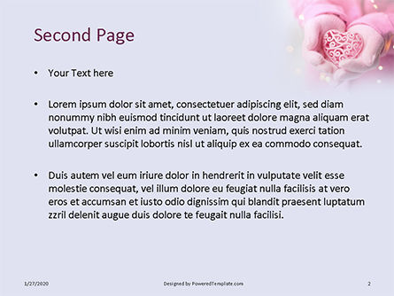 Modello PowerPoint Gratis - Valentine's day card, Slide 2, 16459, Vacanze/Occasioni Speciali — PoweredTemplate.com