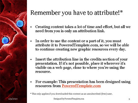 Templat PowerPoint Gratis Particles On Epithelial Cells, Slide 3, 16469, Medis — PoweredTemplate.com
