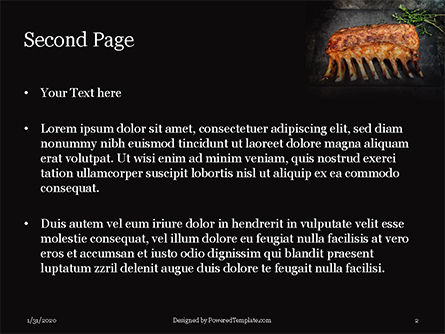 Modèle PowerPoint de fried ribs, Diapositive 2, 16470, Food & Beverage — PoweredTemplate.com