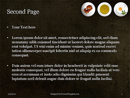 파워포인트 템플릿 - restaurant menu concept, 슬라이드 2, 16475, Food & Beverage — PoweredTemplate.com