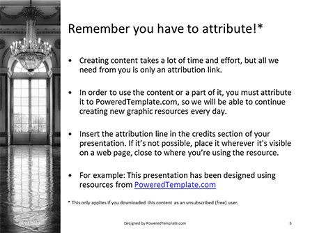 Templat PowerPoint Gratis Royal Hall Presentation, Slide 3, 16481, Konstruksi — PoweredTemplate.com
