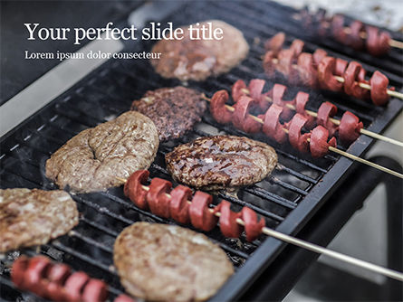 Templat PowerPoint Barbecue Presentation, Templat PowerPoint, 16483, Food & Beverage — PoweredTemplate.com