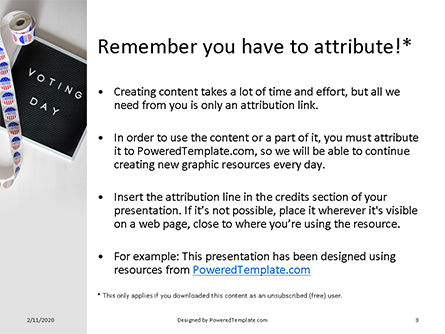 Plantilla de PowerPoint - voting day presentation, Diapositiva 3, 16488, América — PoweredTemplate.com