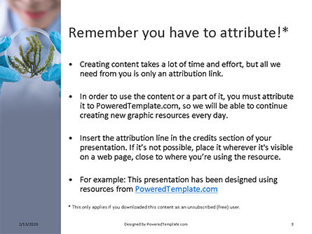 Plantilla de PowerPoint gratis - biofuel research process in laboratory presentation, Diapositiva 3, 16498, Tecnología y ciencia — PoweredTemplate.com