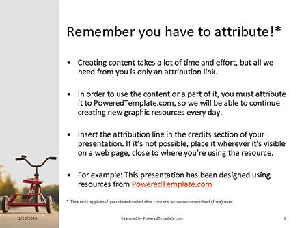 Modelo do PowerPoint - tricycle presentation, Deslizar 3, 16499, Education & Training — PoweredTemplate.com