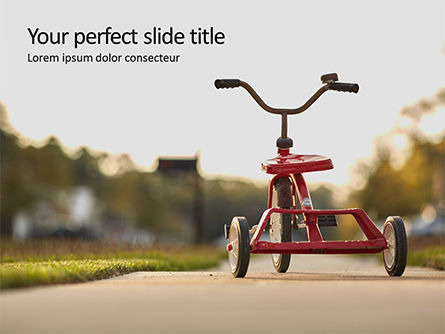 Tricycle Presentation PowerPoint Template, PowerPoint-sjabloon, 16499, Education & Training — PoweredTemplate.com