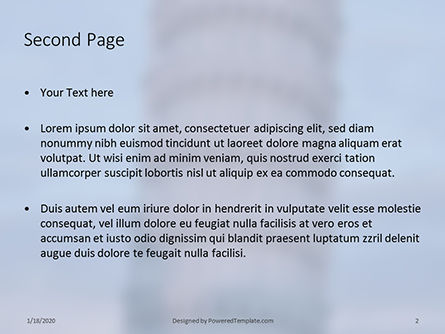 Templat PowerPoint Leaning Tower Of Pisa Presentation, Slide 2, 16506, Konstruksi — PoweredTemplate.com
