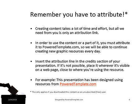 Templat PowerPoint Gratis Ballot Box And Casting Vote Presentation, Slide 3, 16508, Manusia — PoweredTemplate.com
