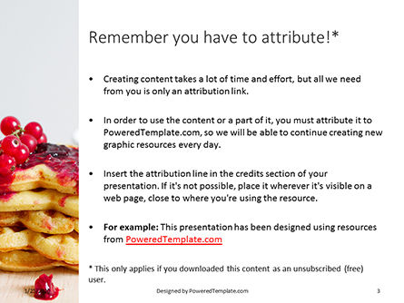 Modello PowerPoint - Heart shaped waffles presentation, Slide 3, 16511, Food & Beverage — PoweredTemplate.com