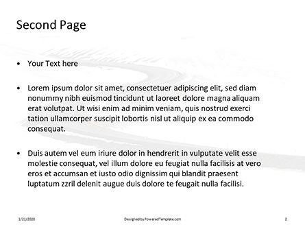 Templat PowerPoint Winding Winter Road Presentation, Slide 2, 16513, Konstruksi — PoweredTemplate.com