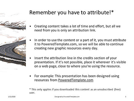Templat PowerPoint Winding Winter Road Presentation, Slide 3, 16513, Konstruksi — PoweredTemplate.com