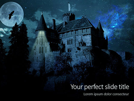 무료 파워포인트 템플릿 - mysterious castle presentation, 무료 파워 포인트 템플릿, 16531, 건축 — PoweredTemplate.com