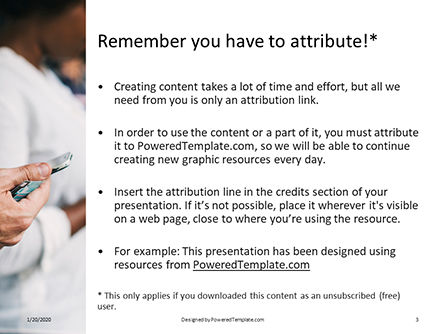 Smartphone Addiction Presentation PowerPoint Template, Dia 3, 16532, Mensen — PoweredTemplate.com