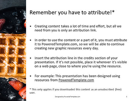 Modello PowerPoint Gratis - Belgian waffles presentation, Slide 3, 16533, Food & Beverage — PoweredTemplate.com