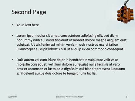 Templat PowerPoint Yellow Traffic Lights Presentation, Slide 2, 16535, Mobil dan Transportasi — PoweredTemplate.com