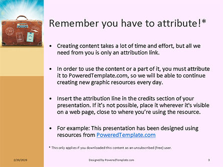 Modèle PowerPoint gratuit de summer trip concept presentation, Diapositive 3, 16537, Fêtes / Grandes occasions — PoweredTemplate.com