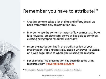 Templat PowerPoint Gratis Depressed Mental State Presentation, Slide 3, 16539, Manusia — PoweredTemplate.com