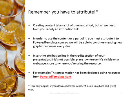 Plantilla de PowerPoint gratis - glasses of whiskey presentation, Diapositiva 3, 16556, Food & Beverage — PoweredTemplate.com