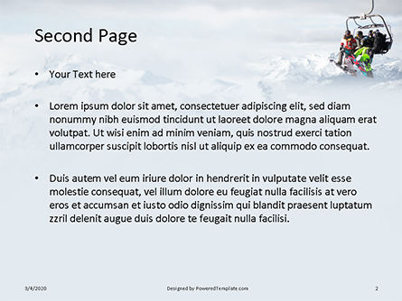 Templat PowerPoint Gratis Skiing Friends On Chairlift Presentation, Slide 2, 16579, Olahraga — PoweredTemplate.com